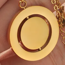 Rotating Circle Necklace