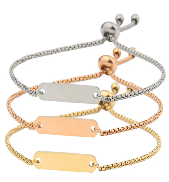 Flat Bar Slide Necklace