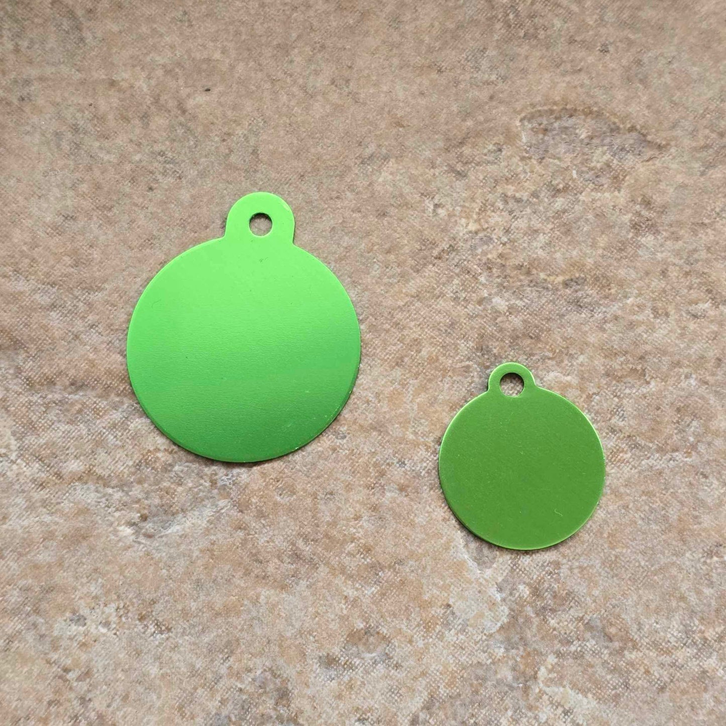 Round Colored Aluminum Tags