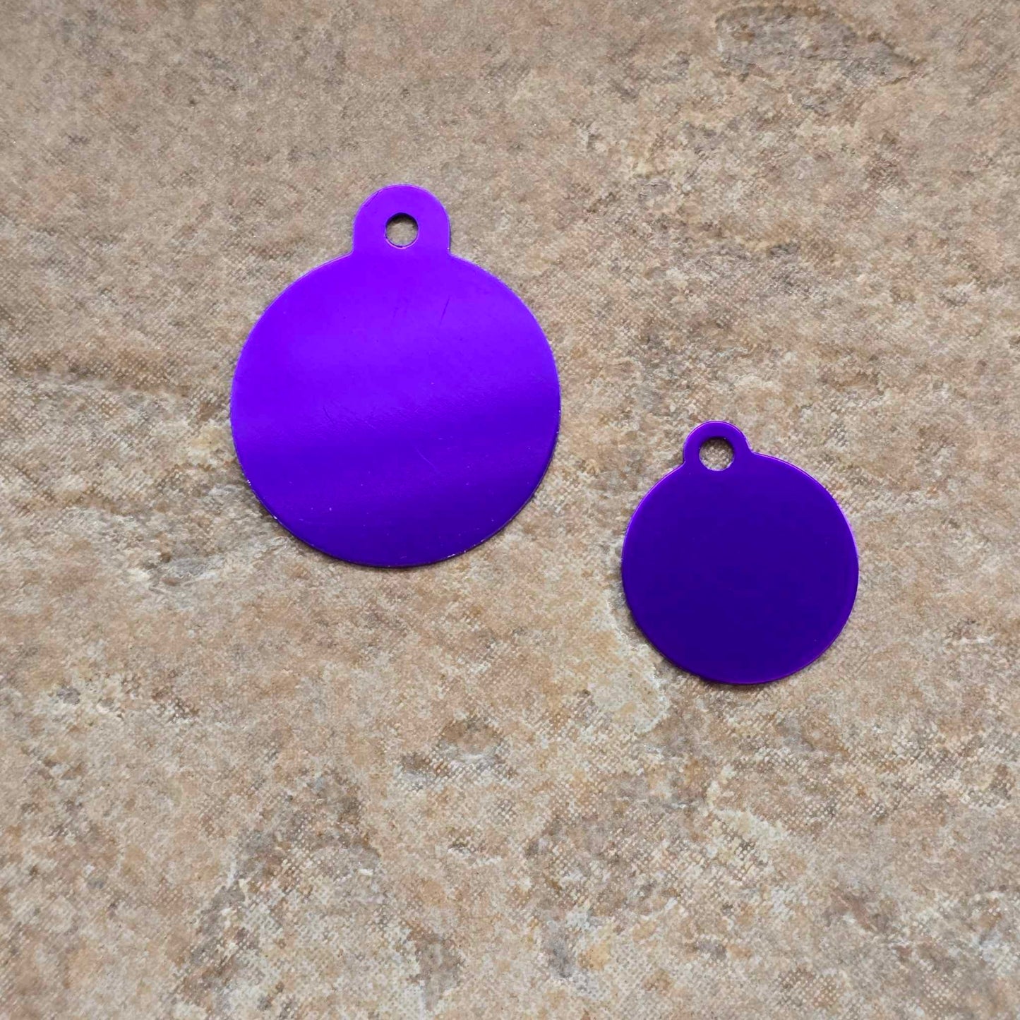 Round Colored Aluminum Tags