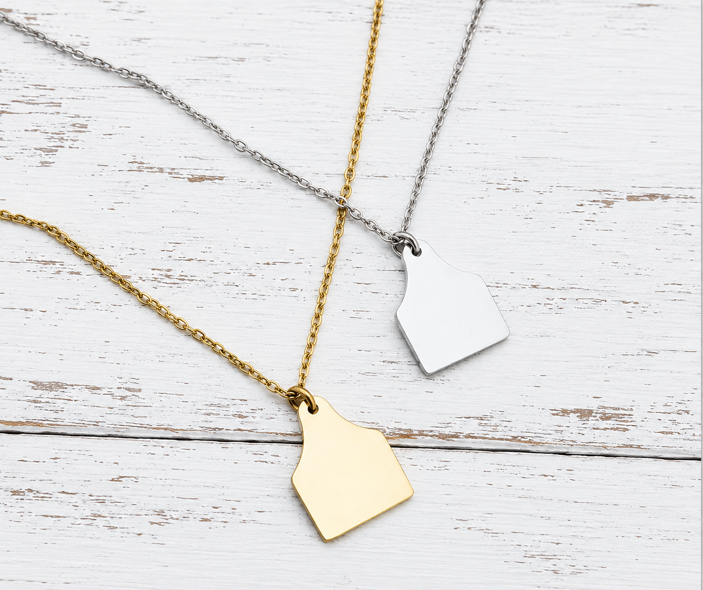 Cow tag Necklace