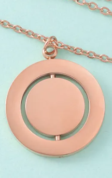 Rotating Circle Necklace