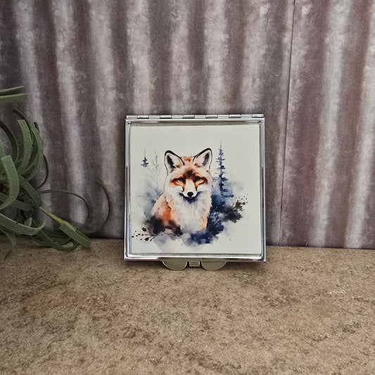 Winter Fox Compact Mirror