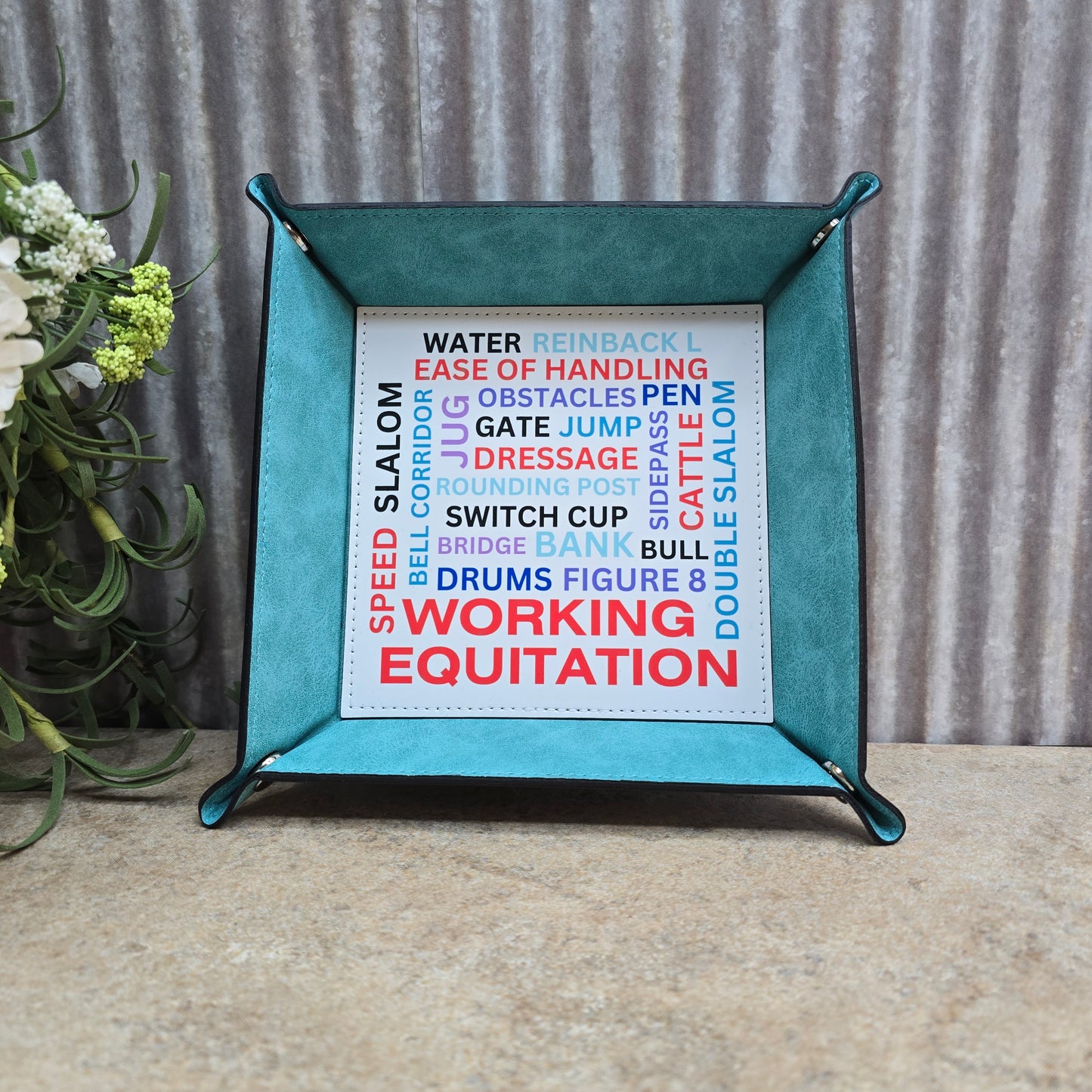 Working Equitation Typography Trinket Tray