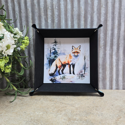 Fox on a Hill Trinket Tray