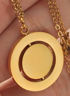 Rotating Circle Necklace
