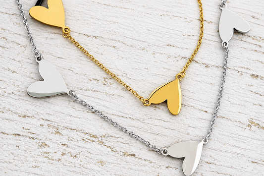 3 Heart Connected Necklace
