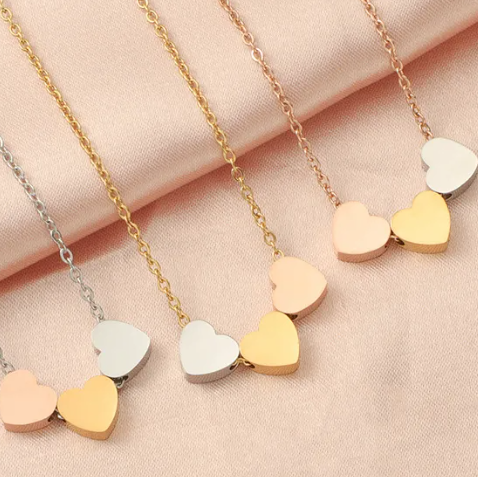 Triple Heart Dainty Necklace