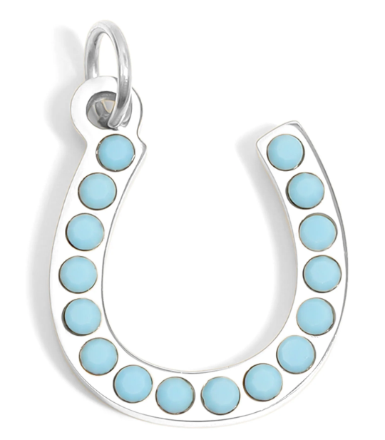 Horseshoe Charm - Turquoise