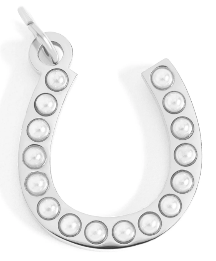 Horseshoe Charm - Pearl