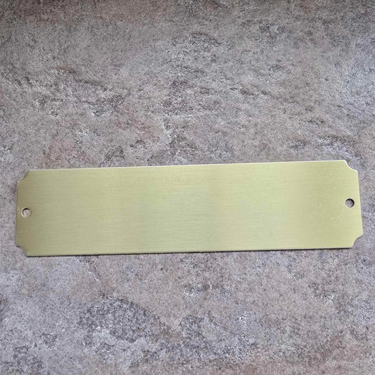 Brass Stall Plate