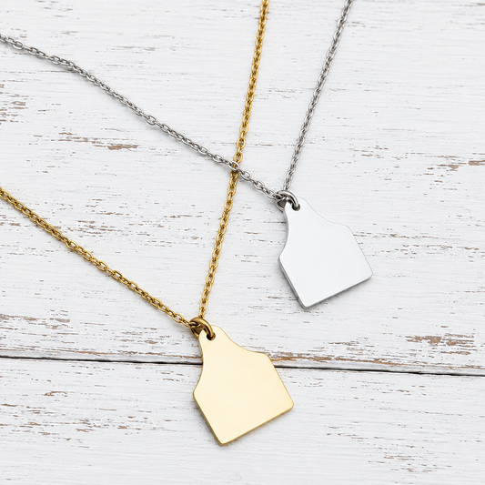 Cow Tag Necklace