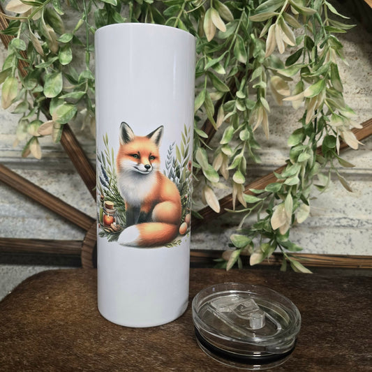 Fox in Greenery Tumbler