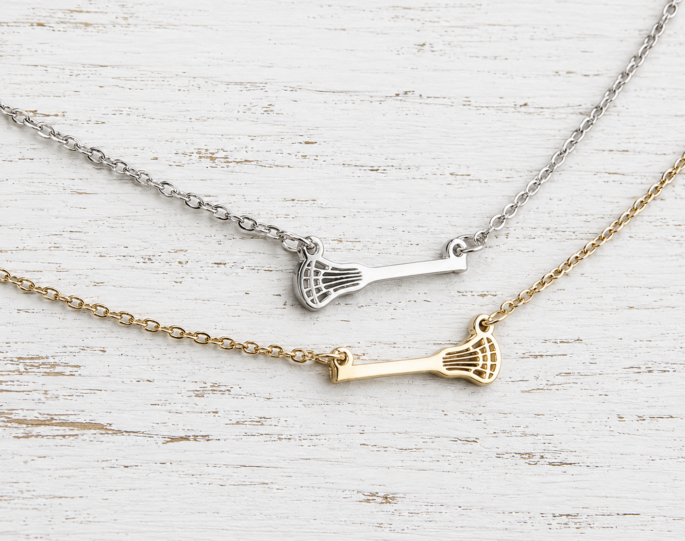 Tiny Lacrosse Necklace