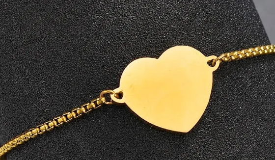 Slide Heart Bracelet