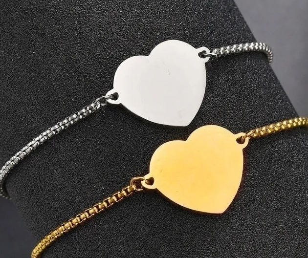 Slide Heart Bracelet