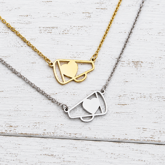 Cheer Megaphone Necklace - Small