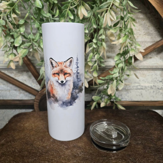 Fox Winter Scene Tumbler